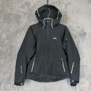 Kjus Dermizax Thinsulate Ski Jacket Black Hooded Winter‎ Coat Mens Size 38/S